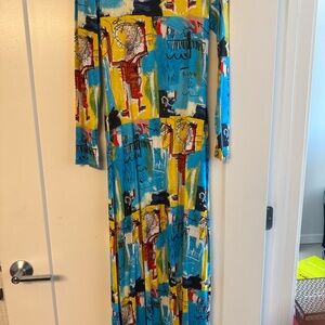 Alice + Olivia Multicolor Abstract Maxi Dress